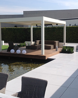 Moderne tuin West-Vlaanderen