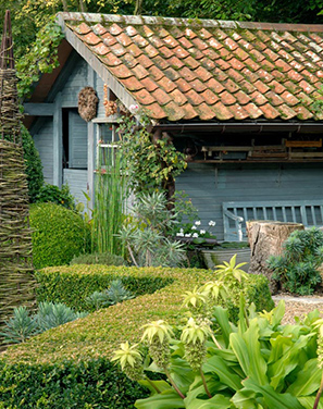 Romantische tuin West-Vlaanderen